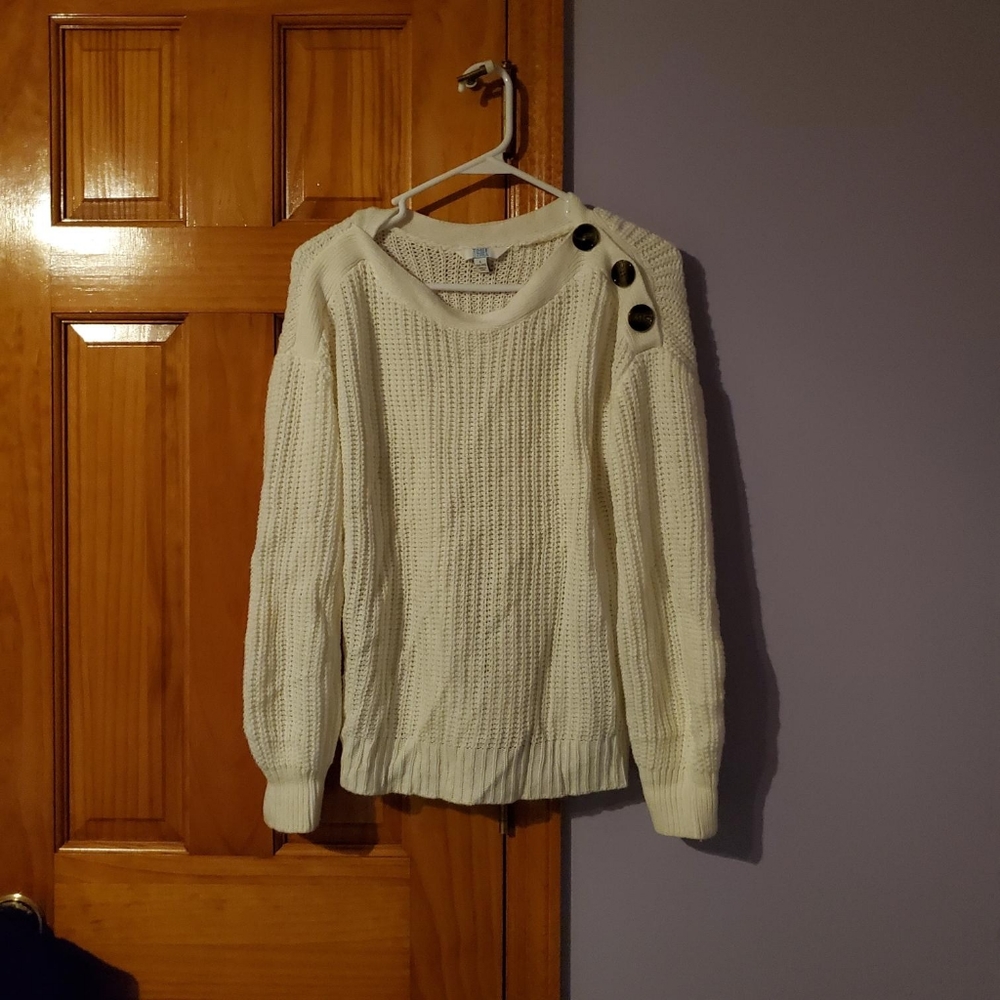 Sweater with Three Buttons